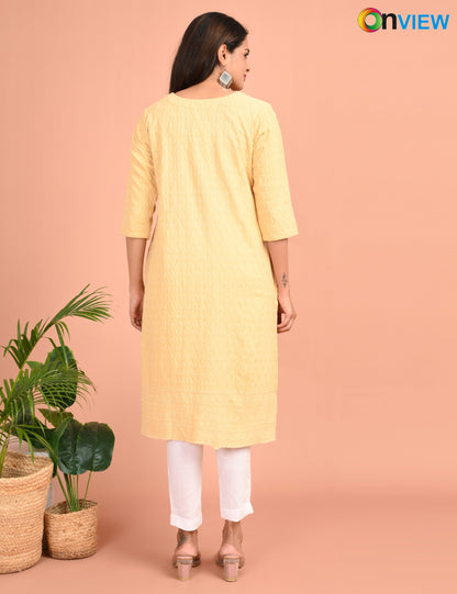 ONEVIEW | 173 | CHIKANKARI DESIGN NECK