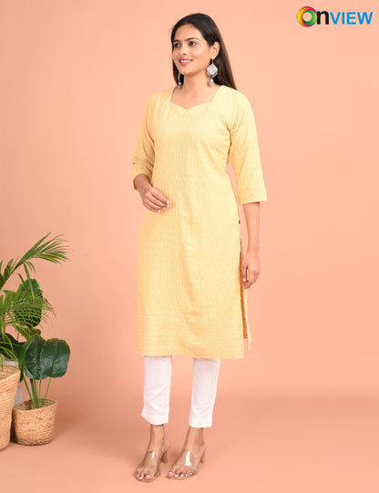 ONEVIEW | 173 | CHIKANKARI DESIGN NECK