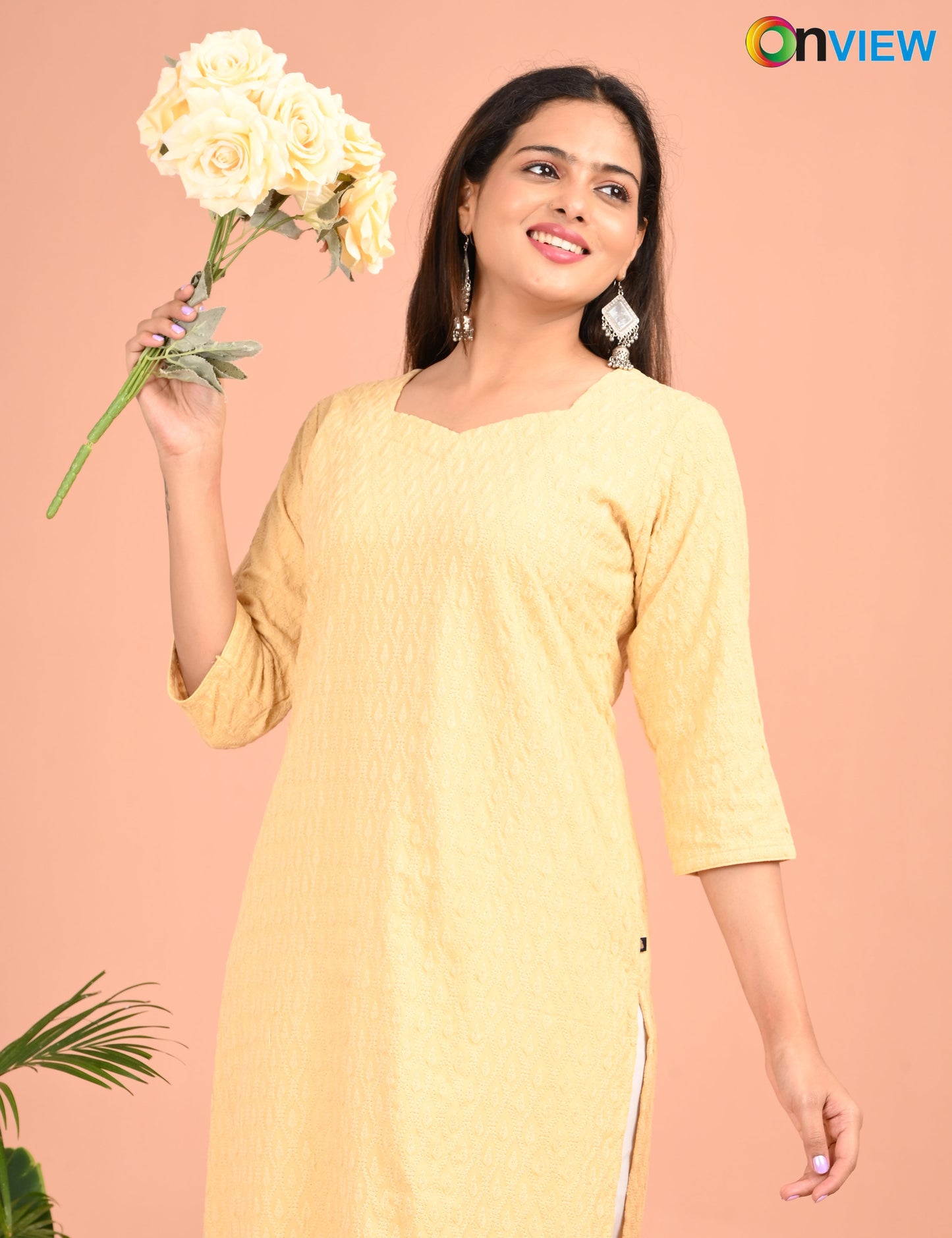 ONEVIEW | 173 | CHIKANKARI DESIGN NECK