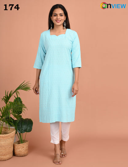 ONEVIEW | 174 | CHIKANKARI DESIGN NECK