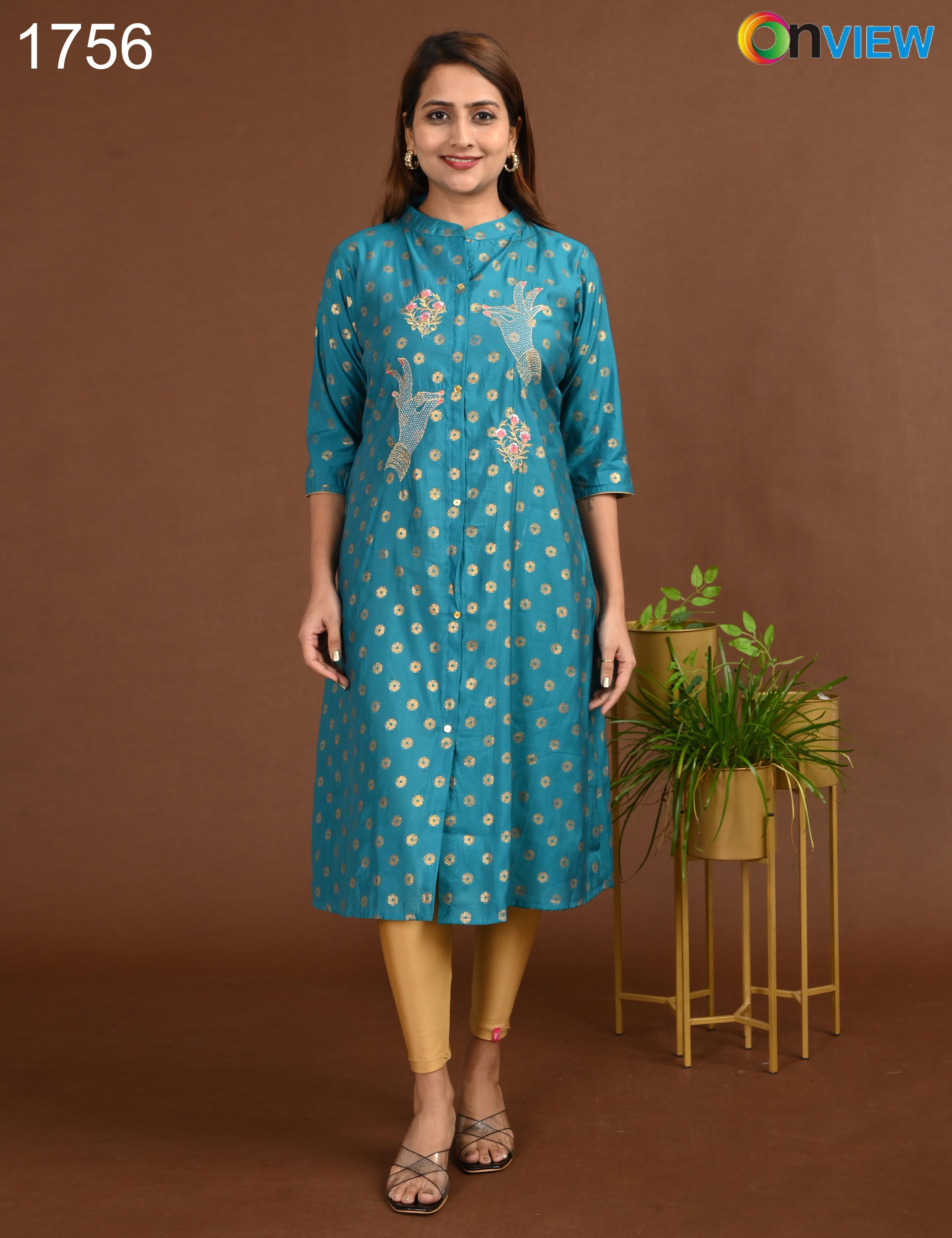 ONVIEW | 1756 | SILK A LINE SIDE OPEN WITH LINING