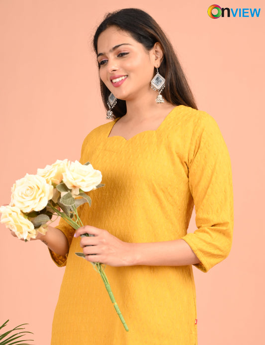 ONEVIEW | 178 | CHIKANKARI DESIGN NECK