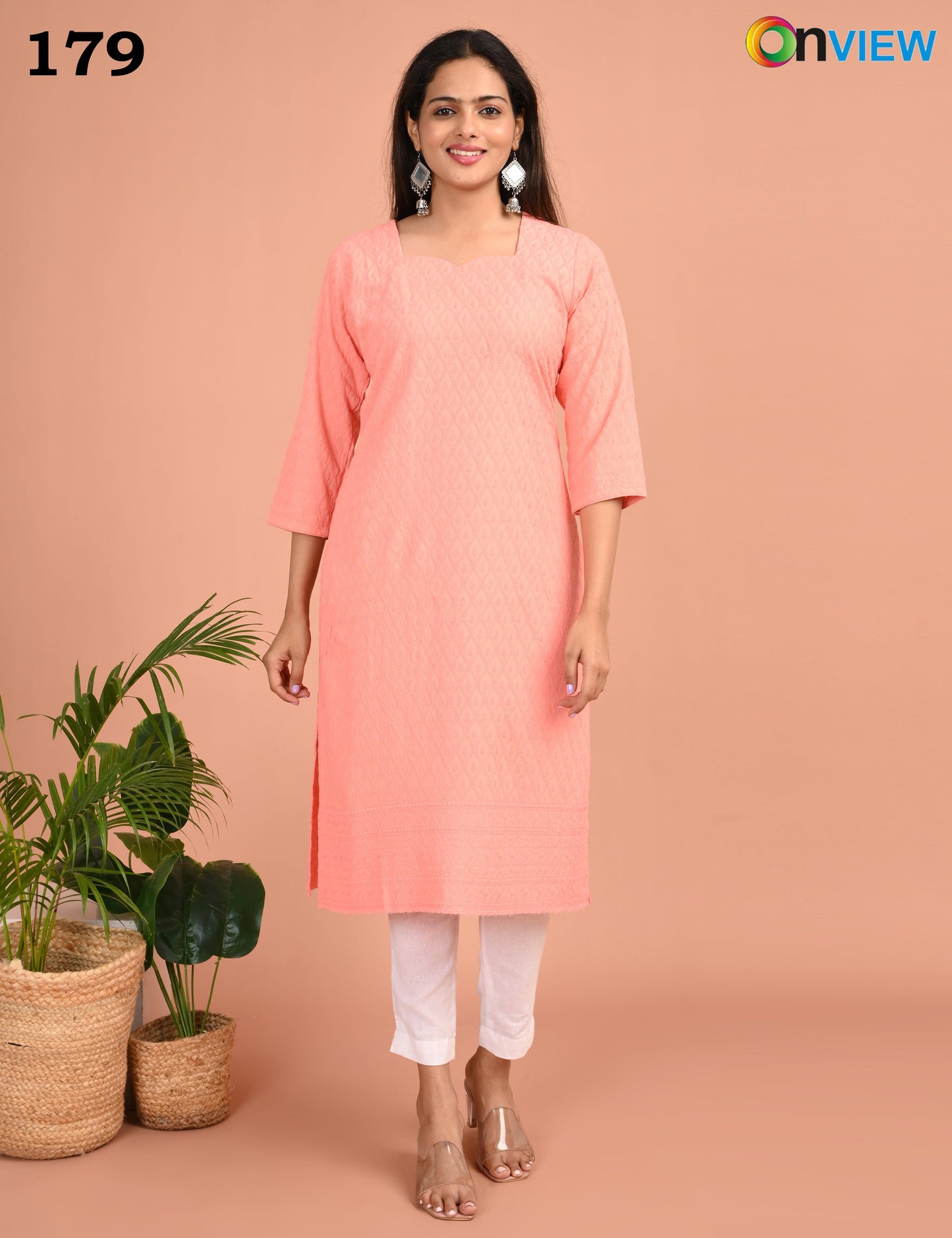 ONVIEW | 179 | CHIKANKARI DESIGN NECK