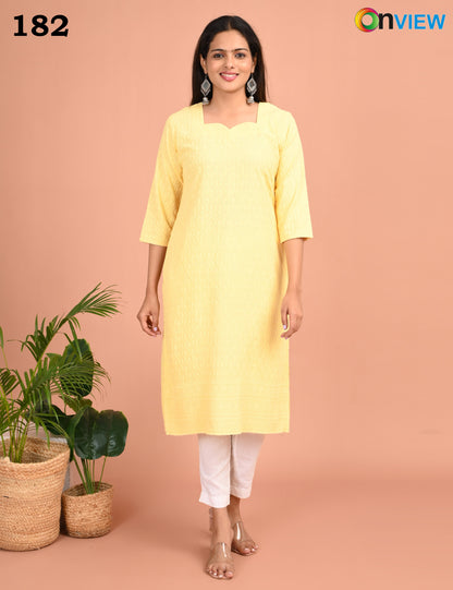 ONVIEW | 182 | CHIKANKARI DESIGN NECK