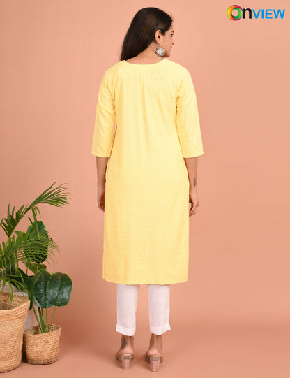ONVIEW | 182 | CHIKANKARI DESIGN NECK
