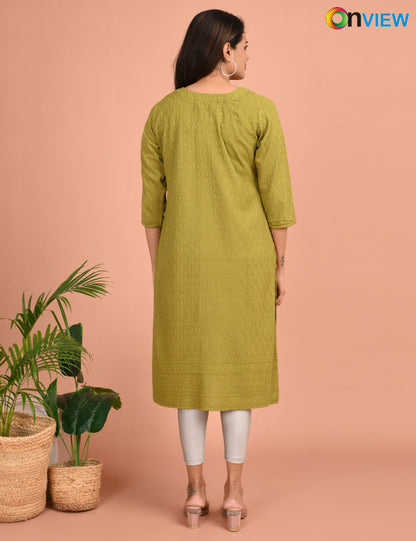 ONVIEW | 183 | CHIKANKARI DESIGN NECK