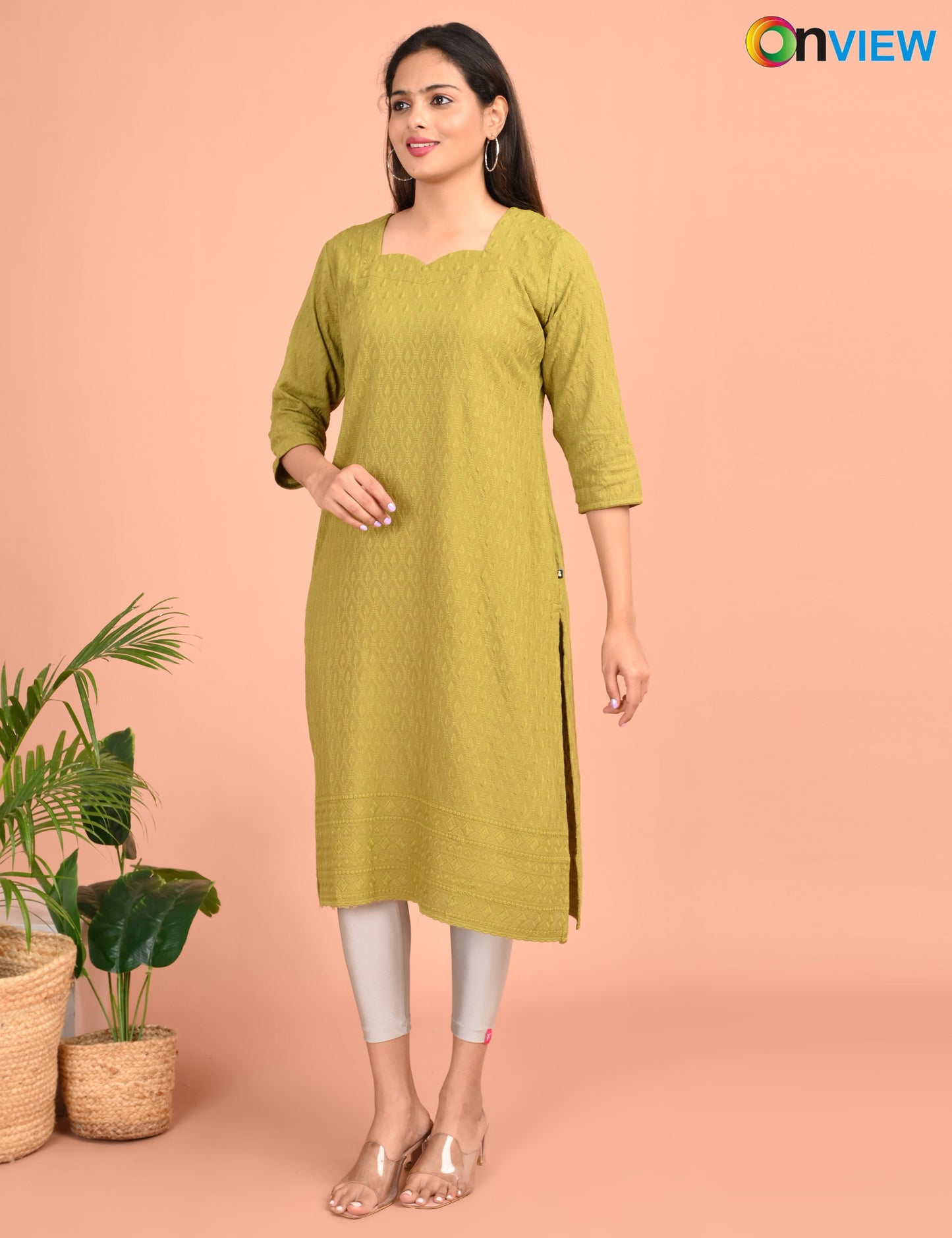 ONVIEW | 183 | CHIKANKARI DESIGN NECK