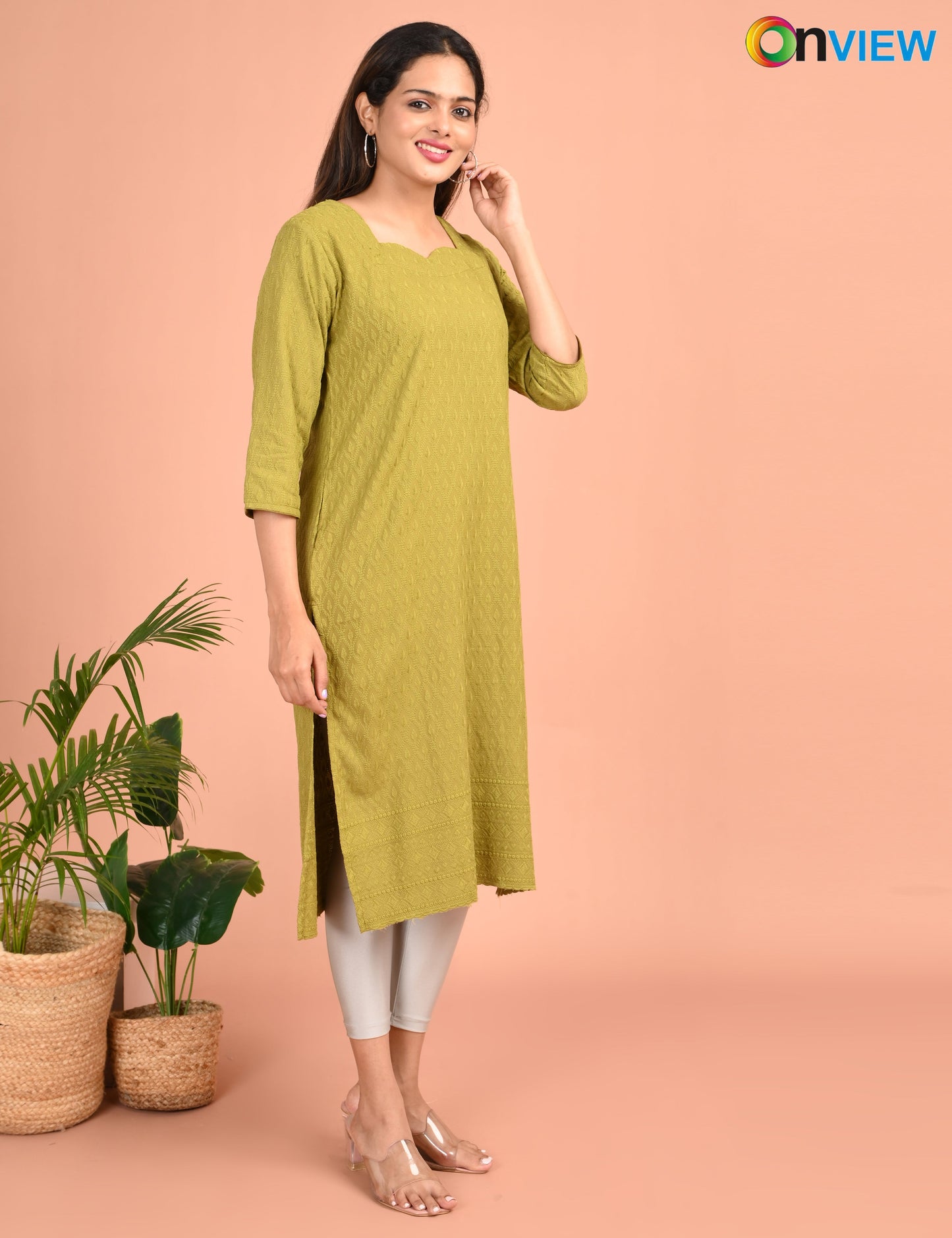 ONVIEW | 183 | CHIKANKARI DESIGN NECK