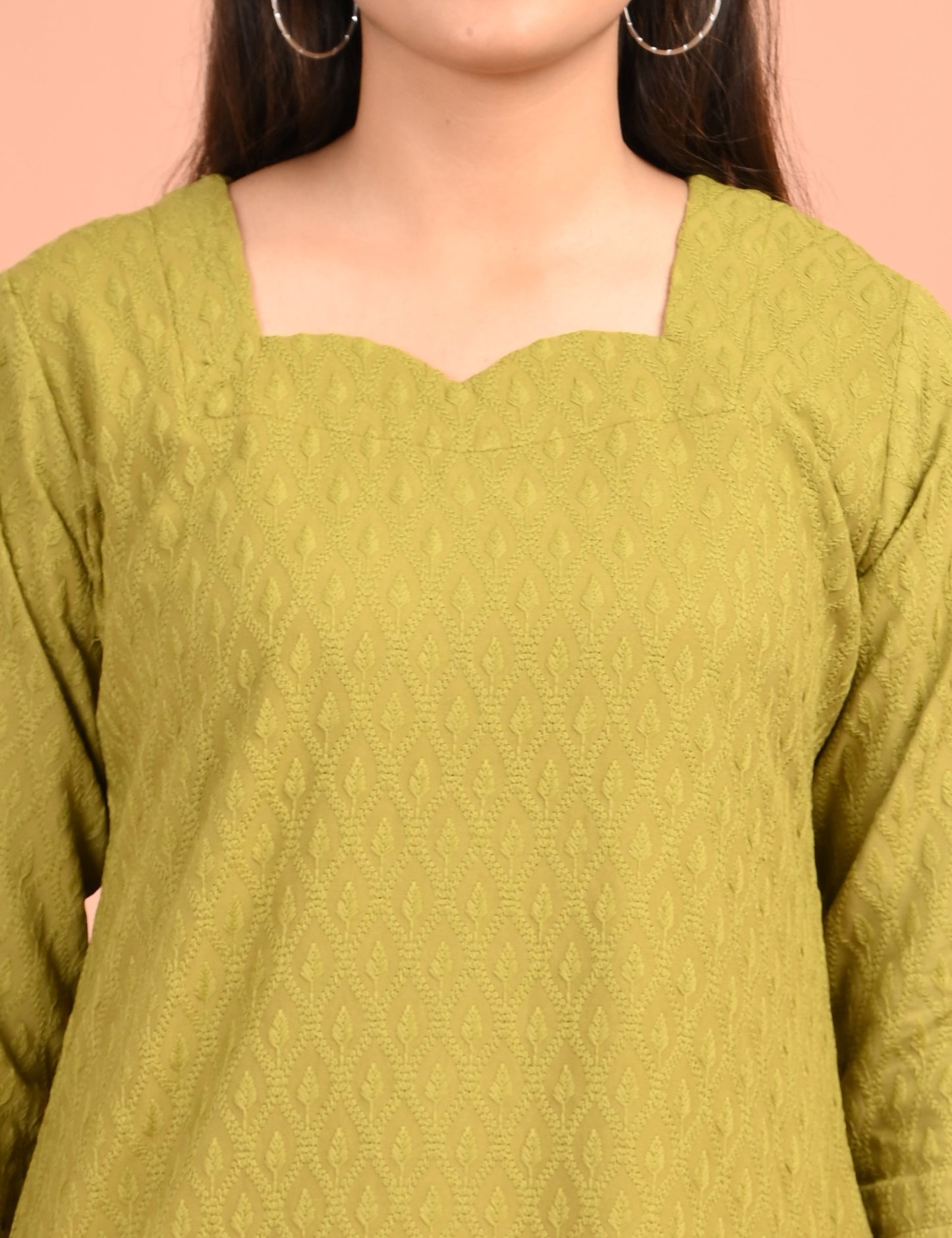 ONVIEW | 183 | CHIKANKARI DESIGN NECK