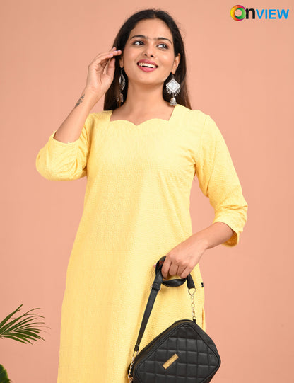 ONVIEW | 187 | CHIKANKARI DESIGN NECK