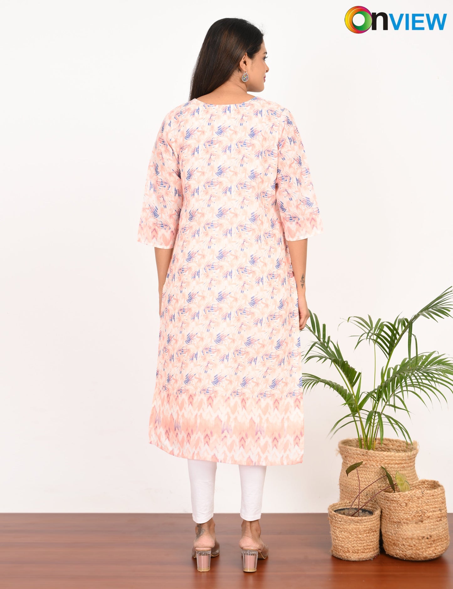 ONVIEW | 512 | COTTON CHIKANKARI WORK WITH DIGITAL PRINT