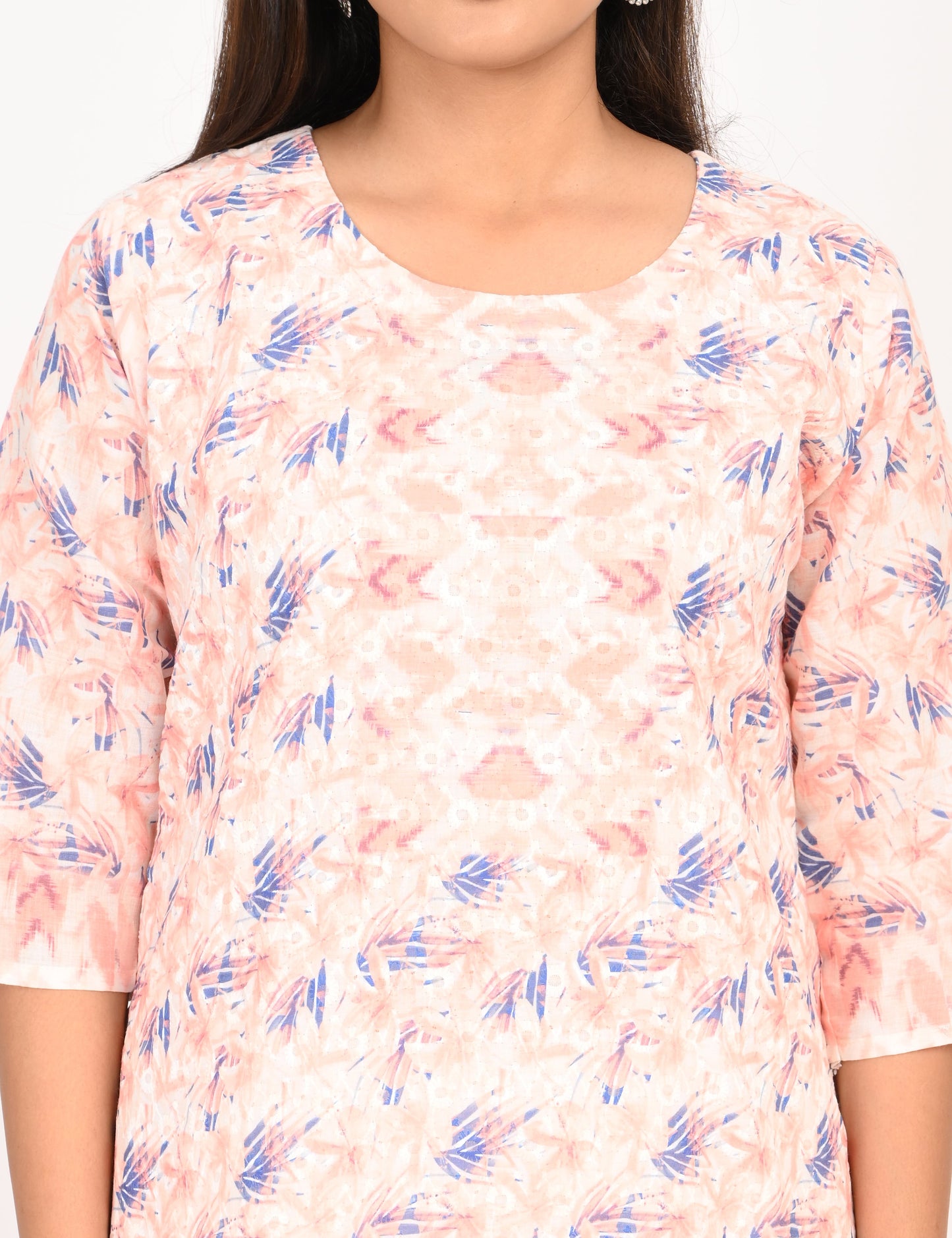 ONVIEW | 512 | COTTON CHIKANKARI WORK WITH DIGITAL PRINT