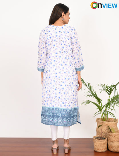 ONVIEW | 514 | COTTON CHIKANAKRINWORK WITH DIGITAL PRINT