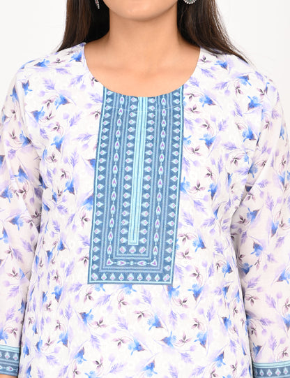 ONVIEW | 514 | COTTON CHIKANAKRINWORK WITH DIGITAL PRINT