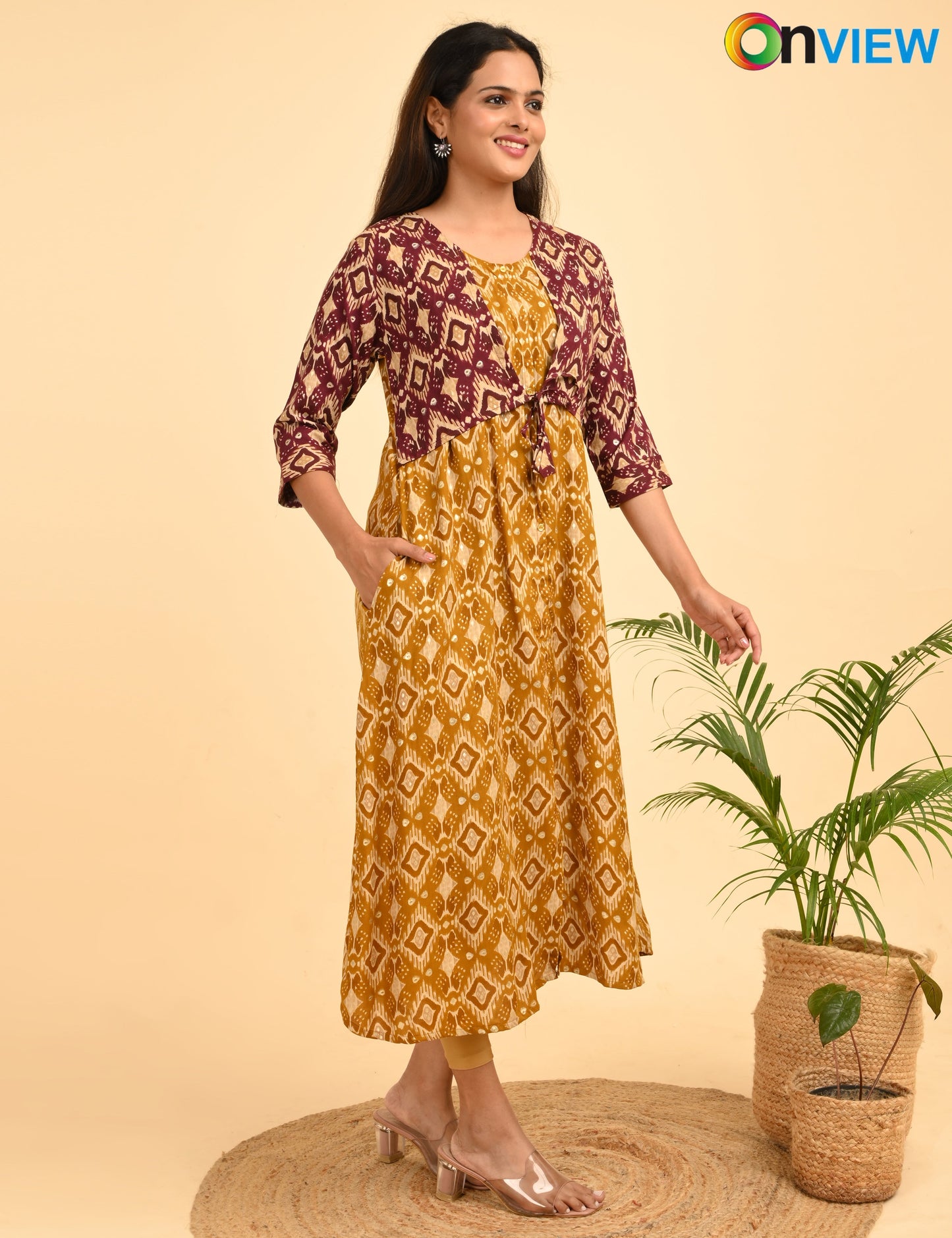 ONVIEW | 906 | HALF COAT A LINE  UMBRELLA