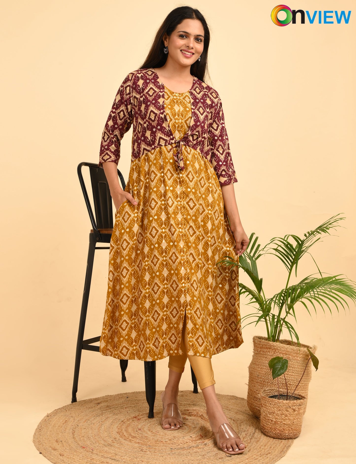 ONVIEW | 906 | HALF COAT A LINE  UMBRELLA