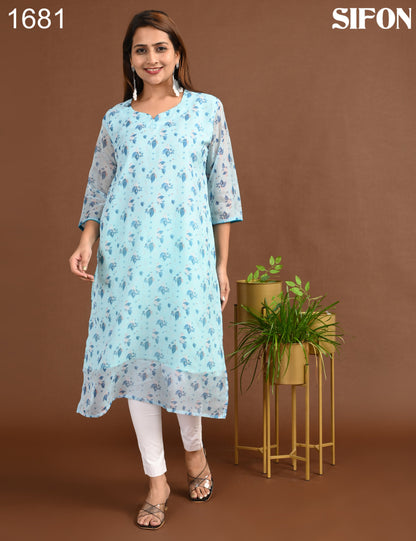 SIFON | 1681 | ORGANZA SIDE OPEN WITH LINING