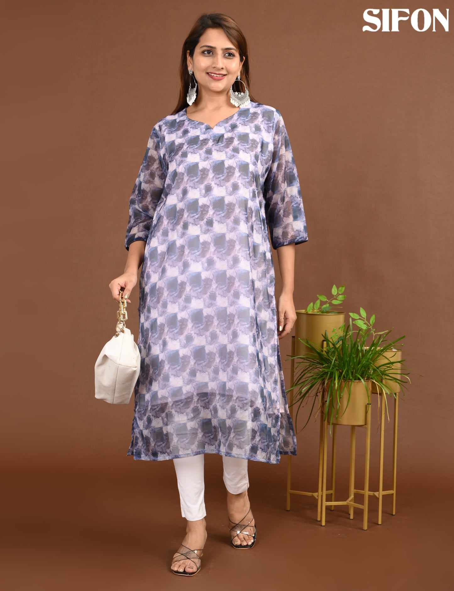 SIFON | 1688 | ORGANZA SIDE OPEN WITH LINING