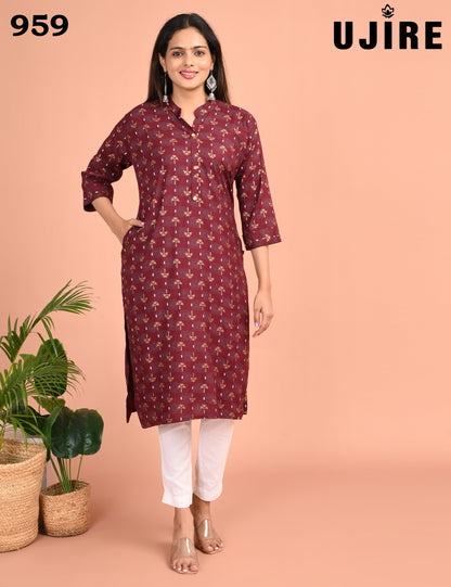 UJIRE | 959 | COLLAR NECK WITH POCKET
