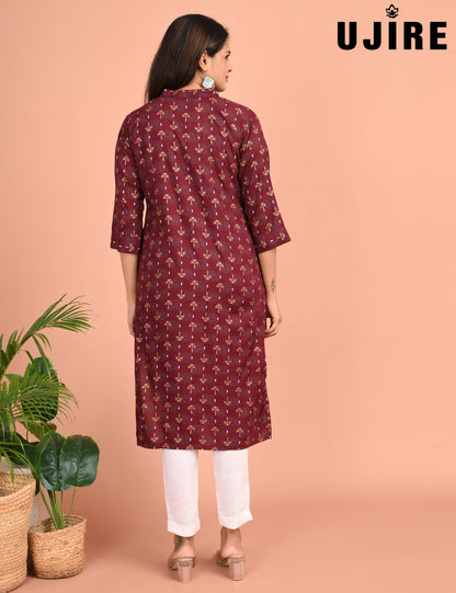 UJIRE | 959 | COLLAR NECK WITH POCKET