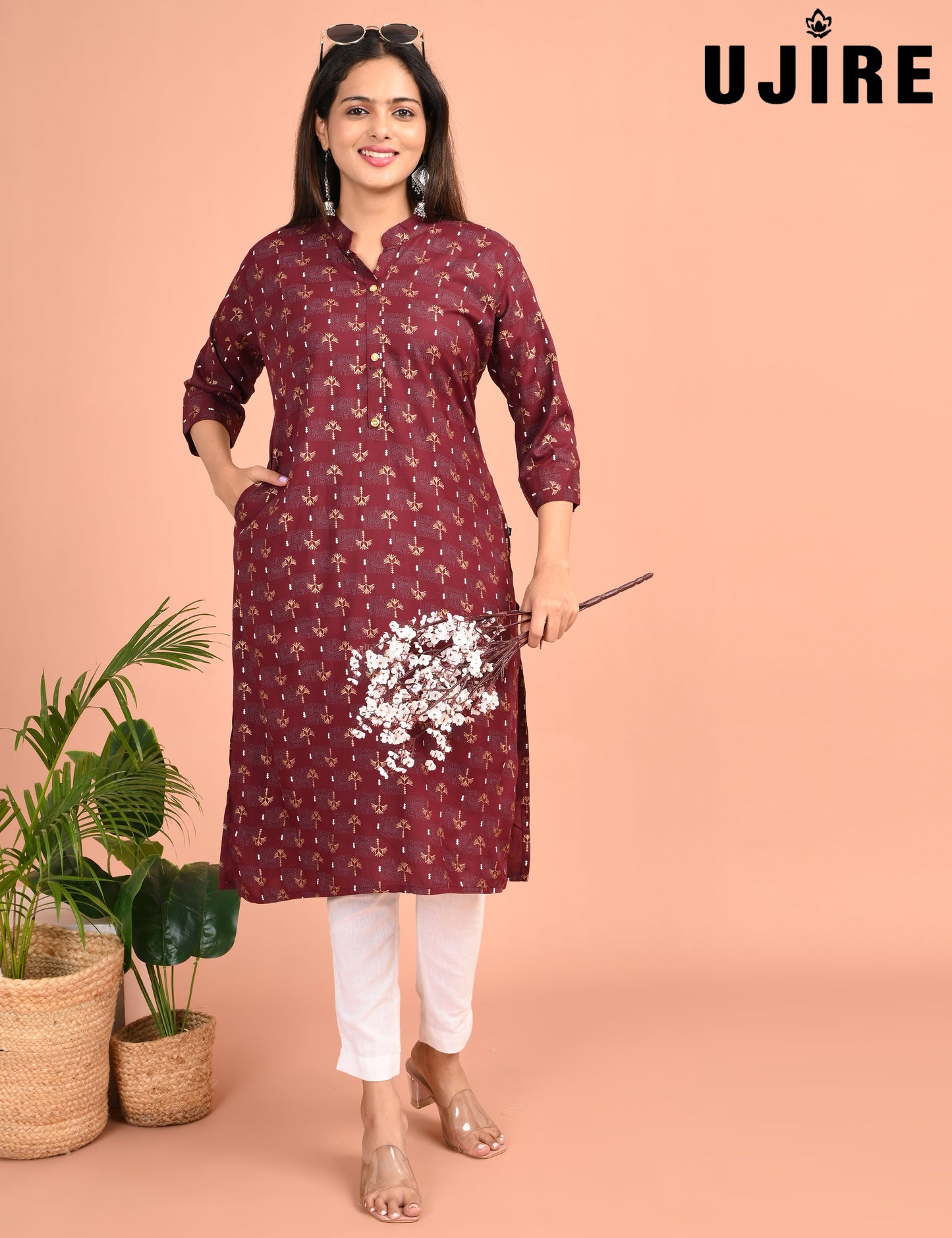 UJIRE | 959 | COLLAR NECK WITH POCKET